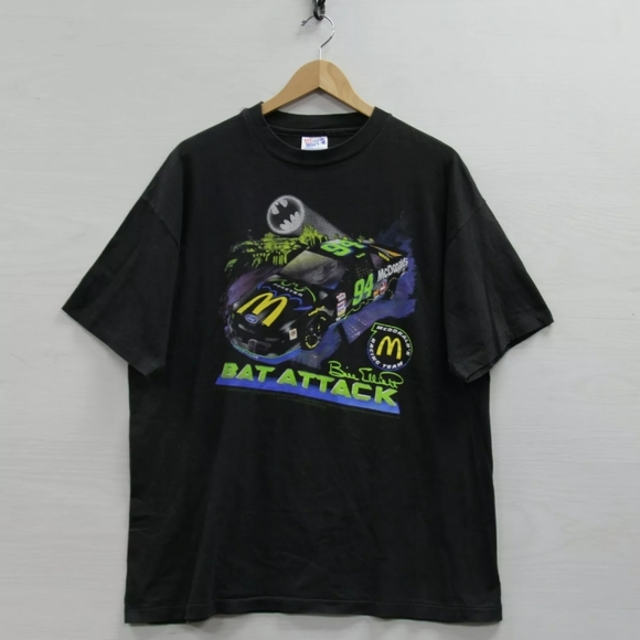 Nascar Other - NASCAR 1995 Bill Elliott Bat Attack McD's T Shirt
